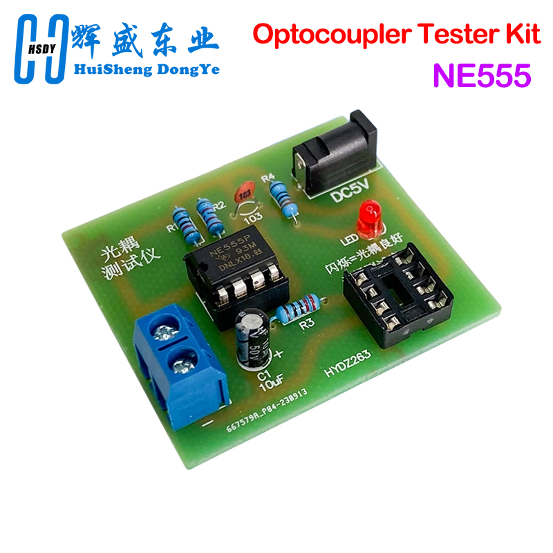 Diy Electronics Test Equipment - Комплект тестера оптопары 555, монтажная плата