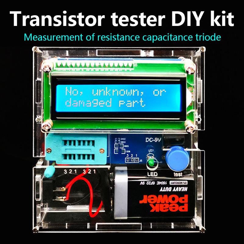 Diy Electronics Test Equipment - Комплект тестера транзисторов, сопротивление, емкость, триод,