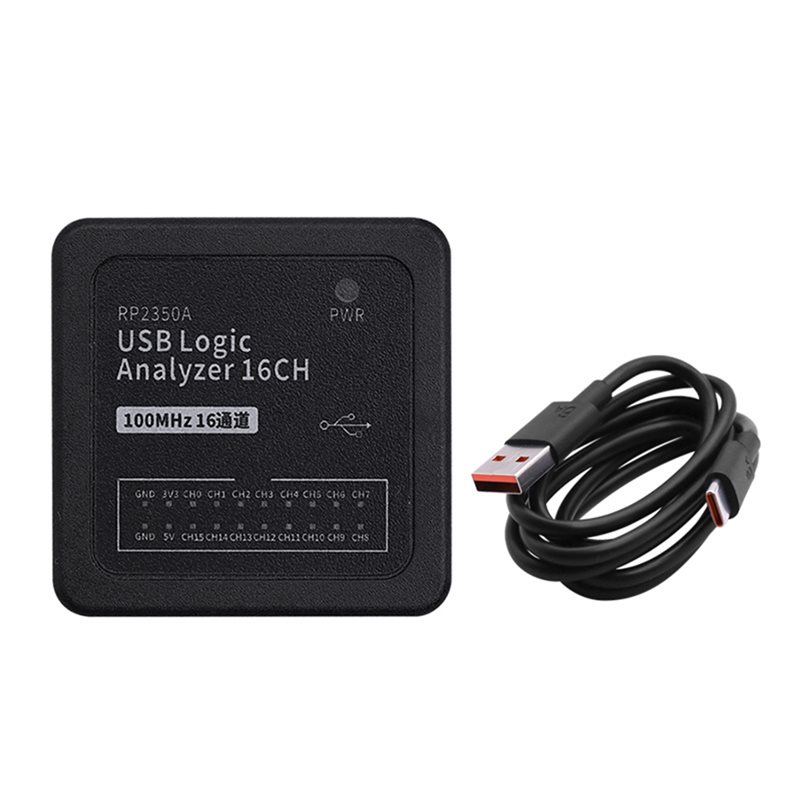 Logic Analyzer Usb - Микроконтроллер B14C RP2350A, 16-канальный USB-C USB-анализатор