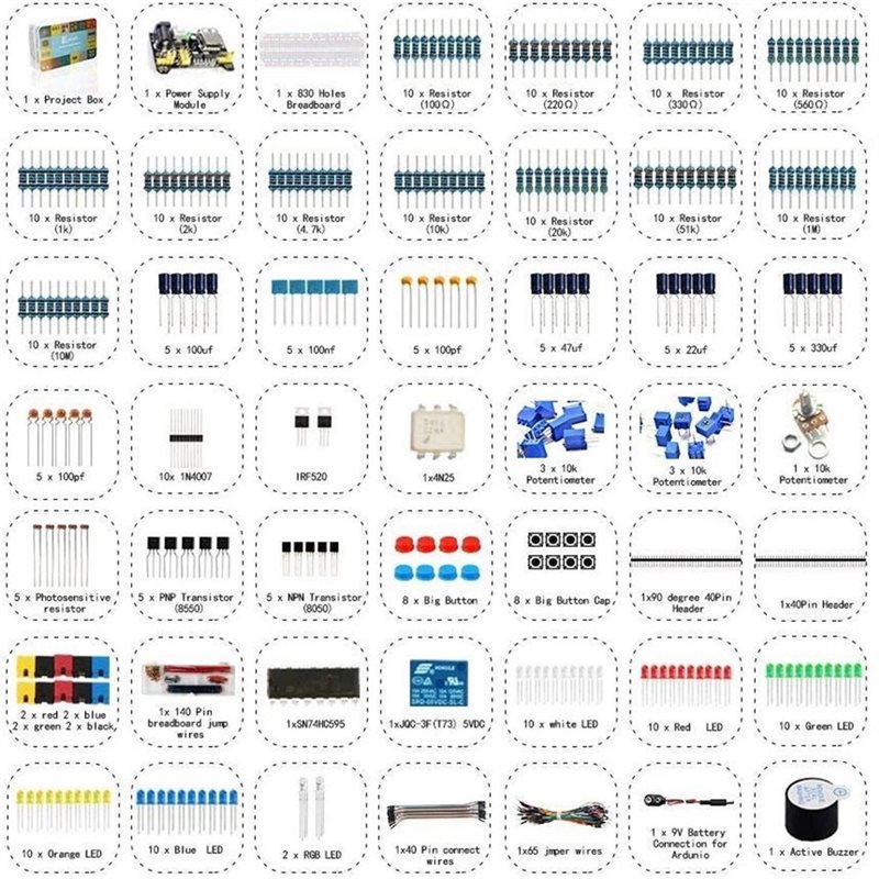 Новый дизайн~ Супер-набор элек – обзор и цена Diy Electronics Components