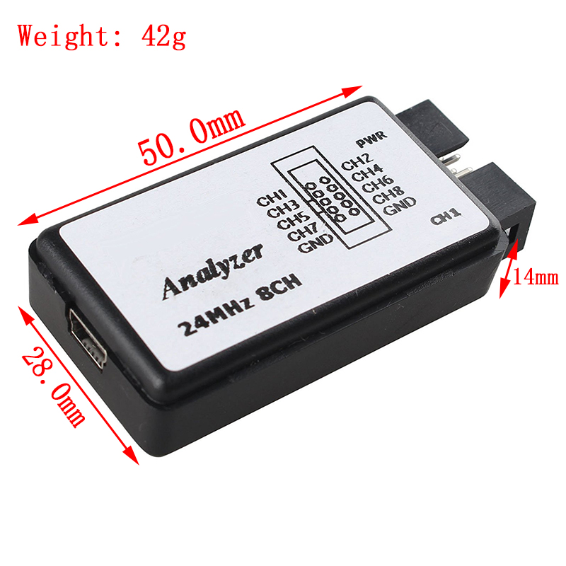 USB логический анализатор 24 М – обзор и цена Logic Analyzer Usb