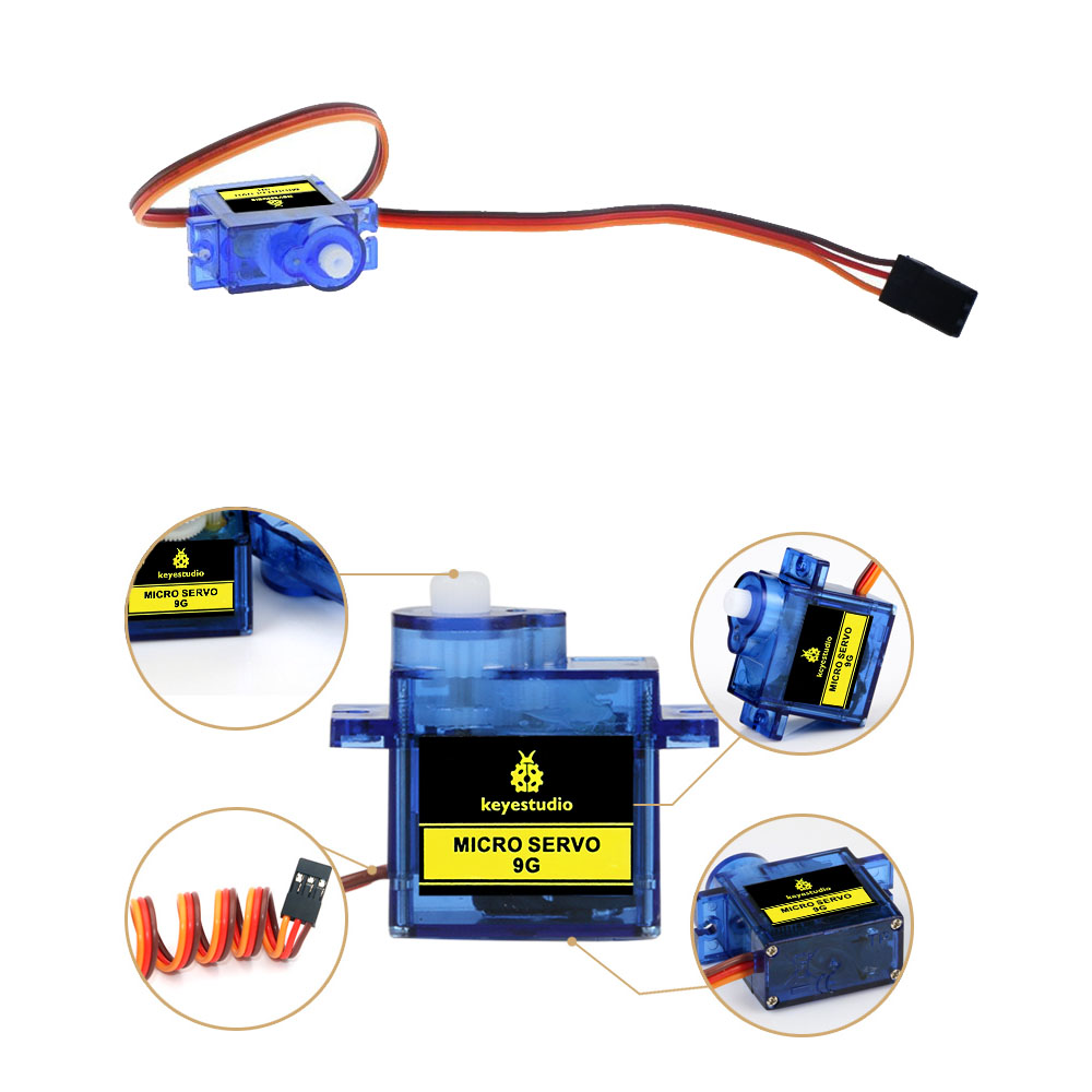 3 шт. Keyestudio MINI SG90 9G  – обзор и цена Servo Motor Sg90